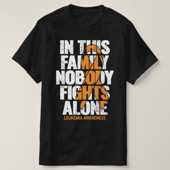 Leukemia Awareness Family Support Leukemia Awaren T Shirt (Design framsida)
