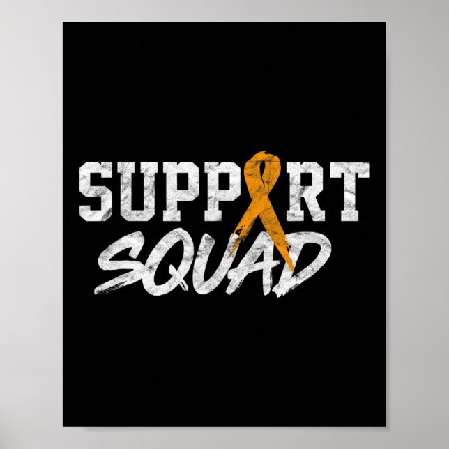 Leukemia Awareness Month Support Squad Blood Cance Poster (Framsidan)
