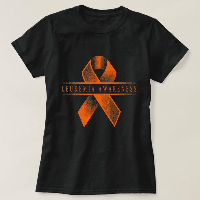Leukemia Awareness Ribbon  T Shirt (Design framsida)