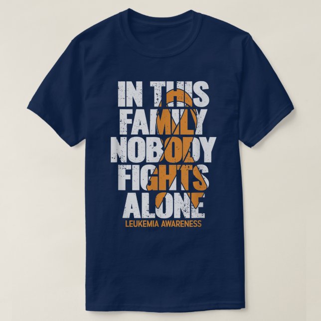 Leukemia Awareness Shirt Family Support Leukemia A T (Design framsida)