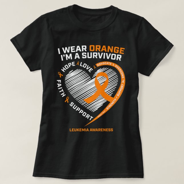 Leukemia Awareness Survivor Manar Women Kids Leuke T Shirt (Design framsida)