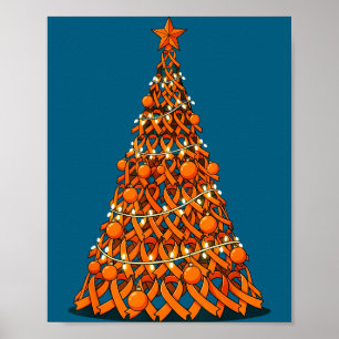 Leukemia Band Stötta Familj Matchande Jul Poster