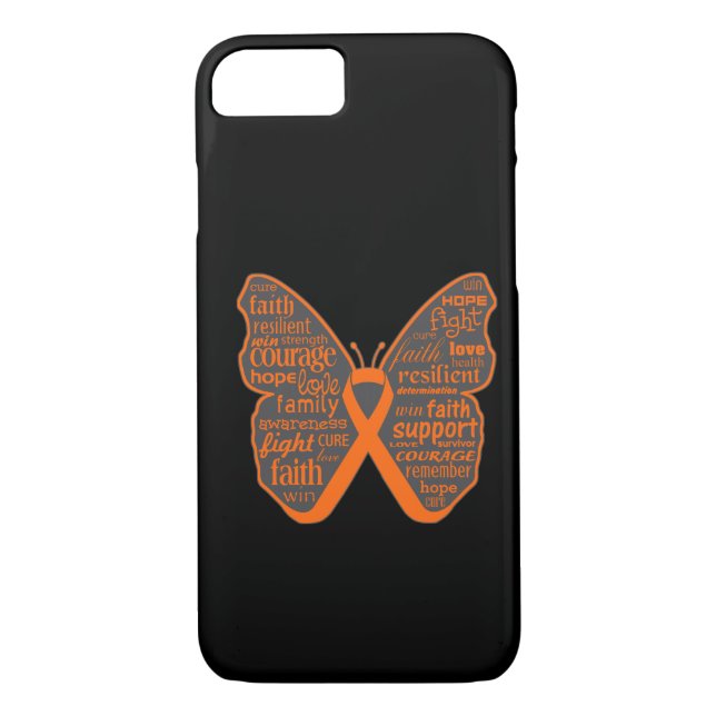 Leukemia Butterfly Collage of Ord Case-Mate iPhone Skal (Baksida)