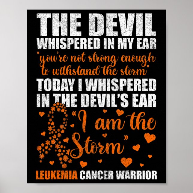 Leukemia Cancer Warrior Poster (Framsidan)