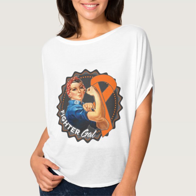 Leukemia Fighter Gal T Shirt (Framsida)