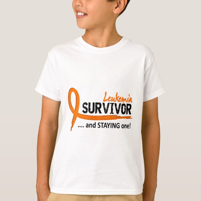 Leukemia för överlevande 8 t shirt (Framsida)