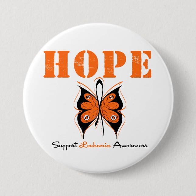 Leukemia Hope Butterfly Knapp (Framsida)