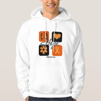 Leukemia Hope Kärlek Inspire Awareness Sweatshirt
