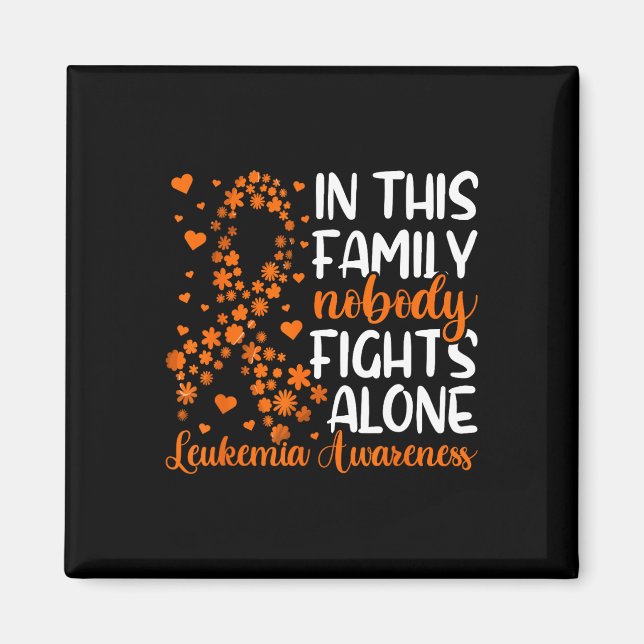 Leukemia-medvetenhet om familjestöd magnet (Framsidan)