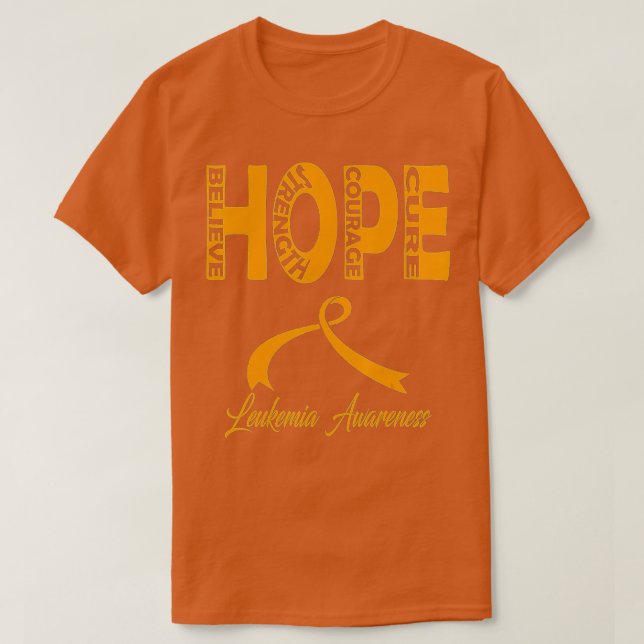 Leukemia Medvetenhet T Shirt (Design framsida)