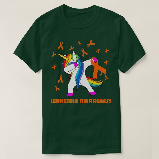 Leukemia Medvetenhet T Shirt (Design framsida)