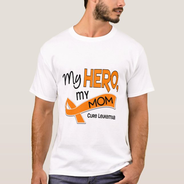 Leukemia MIN HJÄLTE MIN MAMMA 42 Tee Shirt (Framsida)