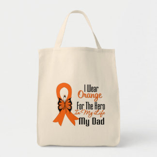 Leukemia Orange Ribbon Hero My Pappa Tygkasse