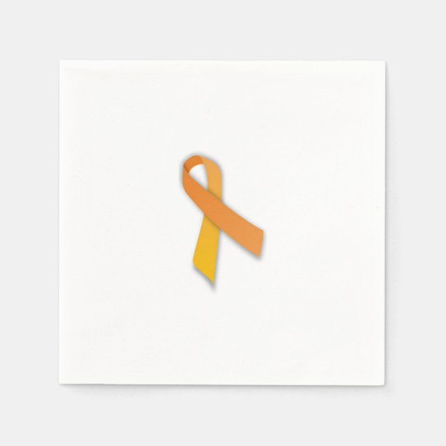 Leukemia Ribbon Napkins Pappersservett (Framsidan)