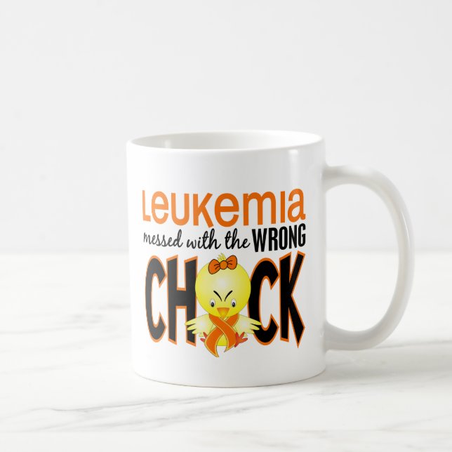 Leukemia röra med den fla chicken kaffemugg (Höger)