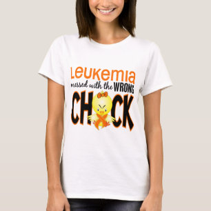 Leukemia röra med den fla chicken tee shirt