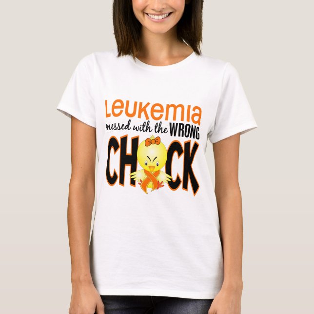 Leukemia röra med den fla chicken tee shirt (Framsida)