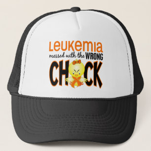Leukemia röra med den fla chicken truckerkeps