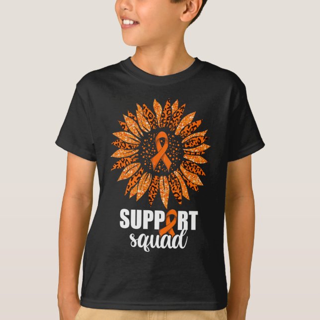 Leukemia Support Squad Shirt T (Framsida)