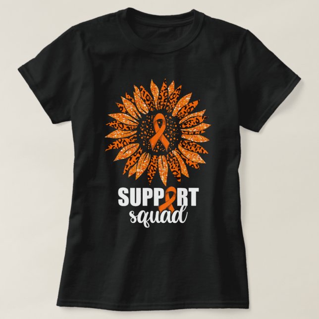 Leukemia Survivor Support Squad Shirt Leukemia Awa T Shirt (Design framsida)