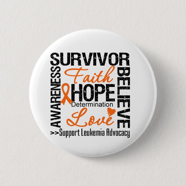 Leukemia Survivors Motto Knapp (Framsida)