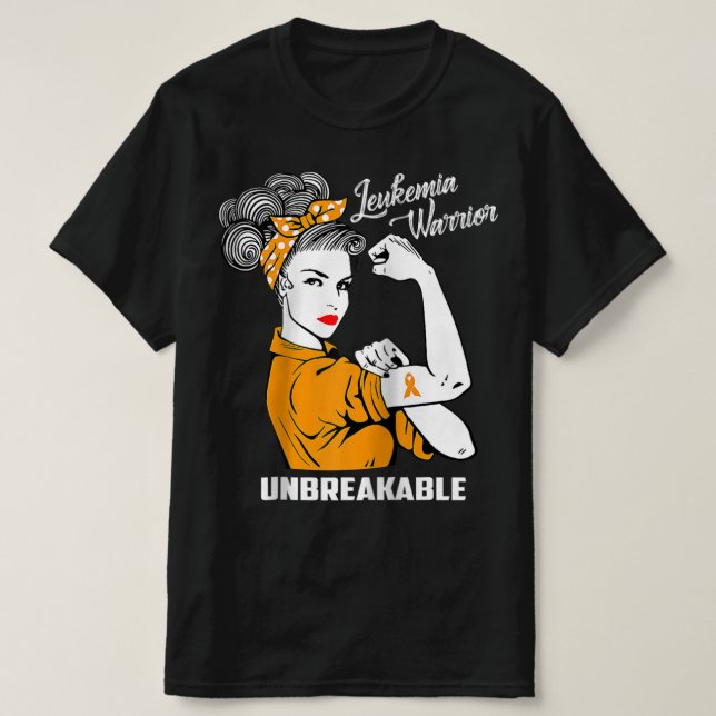 Leukemia Warrior Obrytable Awareness Gift Tee (Design framsida)