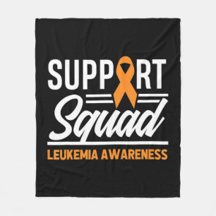 Leukemia Warrior Support Squad Leukemia Cancer Awa Fleecefilt
