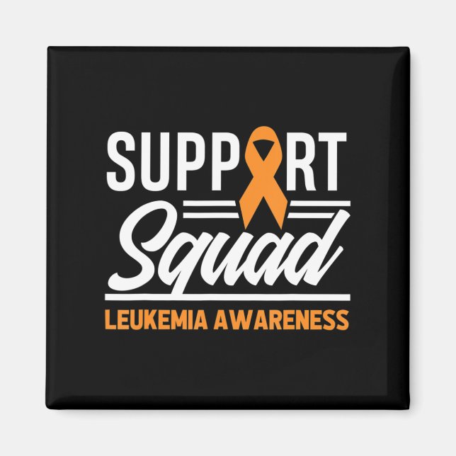 Leukemia Warrior Support Squad Leukemia Cancer Awa Magnet (Framsidan)