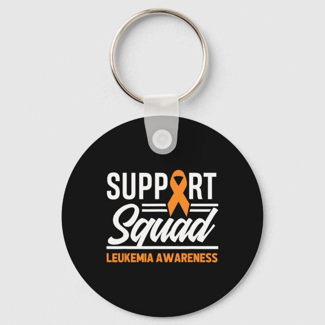 Leukemia Warrior Support Squad Leukemia Cancer Awa Nyckelring (Framsida)
