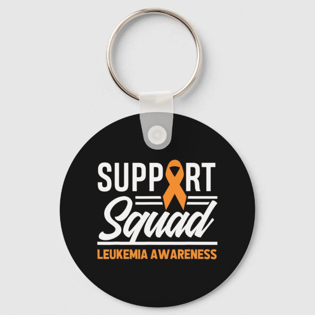 Leukemia Warrior Support Squad Leukemia Cancer Awa Nyckelring (Framsida)