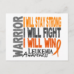 Leukemia Warrior Vykort