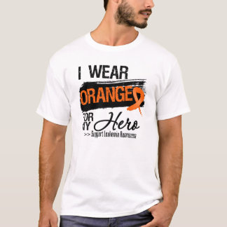 Leukemiaband för min hjälte tee