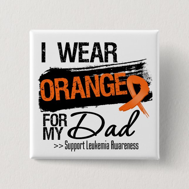 Leukemiaband för min pappa knapp (Framsida)