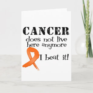 Leukemiacancer bor inte här Anymore Kort
