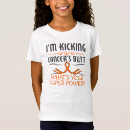Leukemiaen som sparkar cancerändatoppen, driver tee shirt