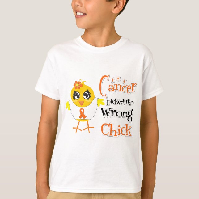 Leukemiaen valde den fla chicken t-shirt (Framsida)