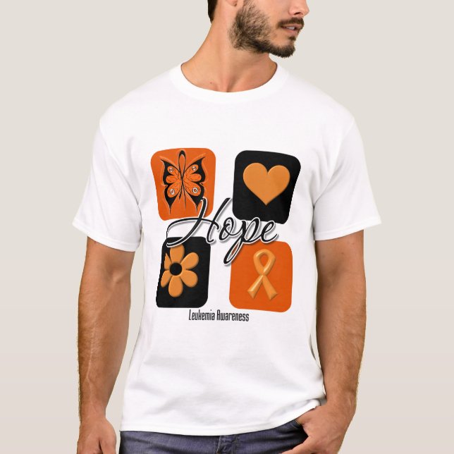 Leukemiahoppkärlek inspirerar medvetenhet tee (Framsida)