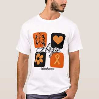 Leukemiahoppkärlek inspirerar medvetenhet tee shirt