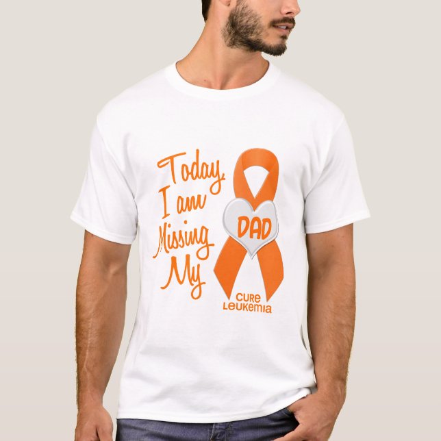 Leukemiasaknad min pappa 1 tee shirt (Framsida)