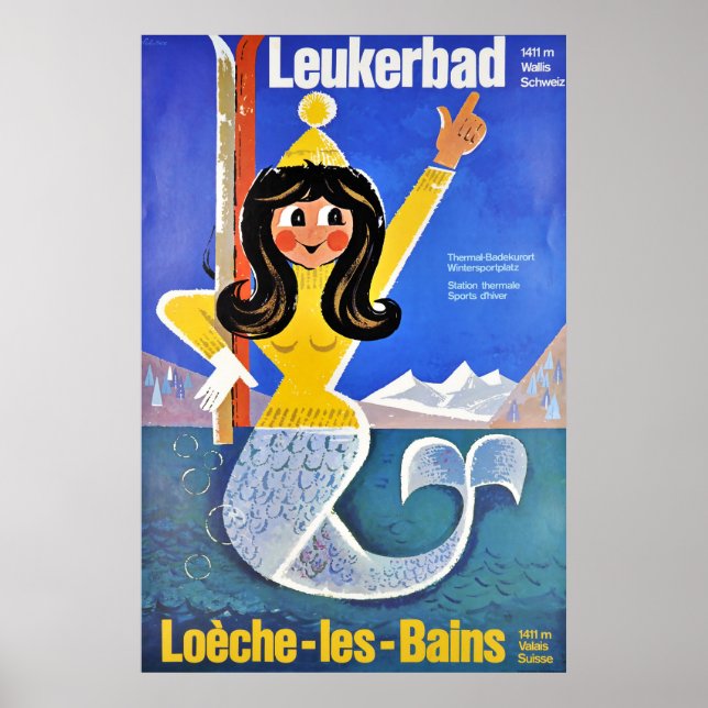 Leukerbad, Station terman, Poster (Framsidan)