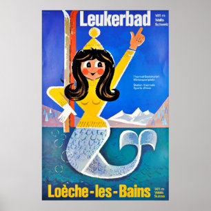 Leukerbad stationthermale, poster