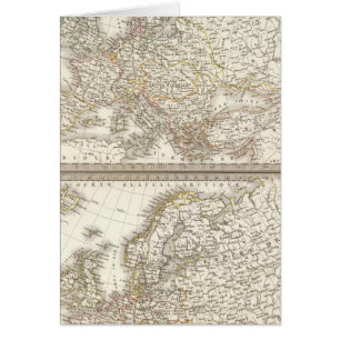 L'Europe 1789, 1813 Hälsningskort