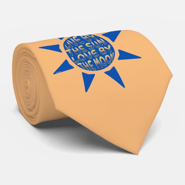 LEV AV SOL KÄRLEK AV MÅNE inspirationen     Slips (Rullad)