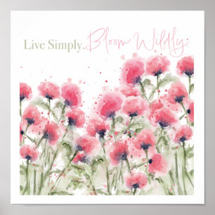 Lev bara. Bloom Wilely Poster