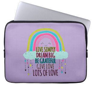 Lev bara drömmaren Big Be Gratish Ge Kärlek Laptop Fodral