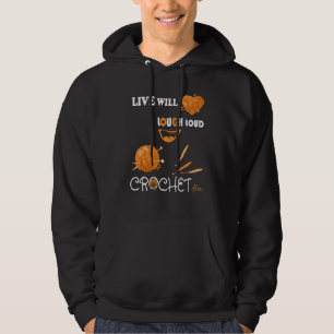 Lev bra, skratta högt, virka ofta Virkning Hoodie