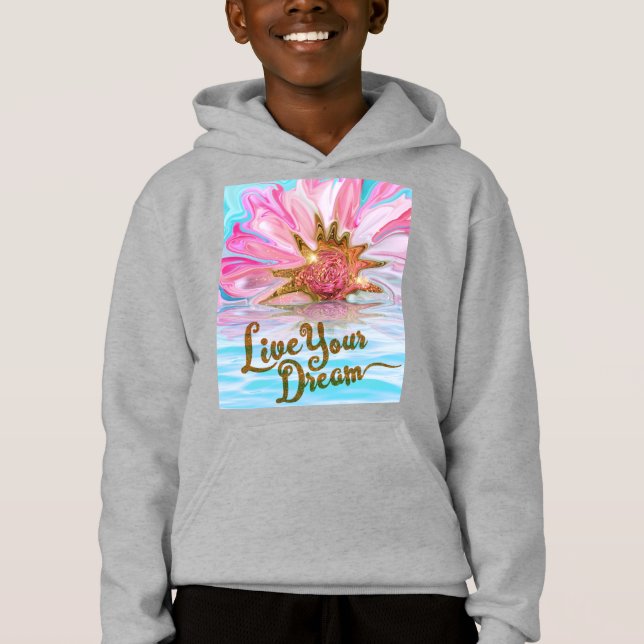 Lev din dröm - Ro-blomma T Shirt (Framsida)