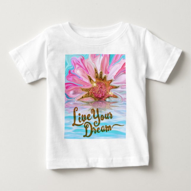 Lev din dröm - Ro-blomma T Shirt (Framsida)