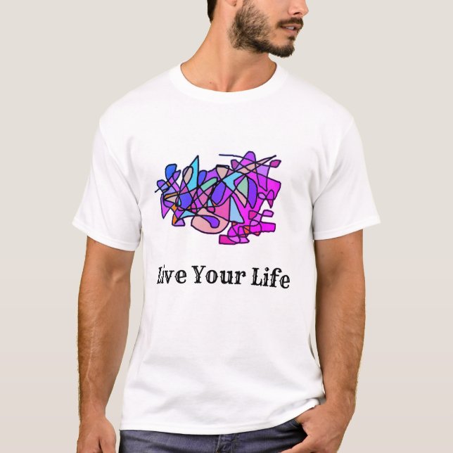 Lev din livskjorta t shirt (Framsida)