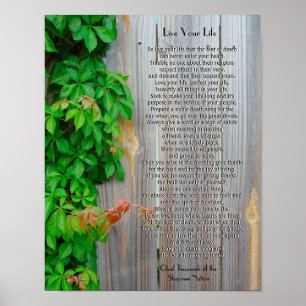 Lev ditt liv, Chief Tecumseh Poster